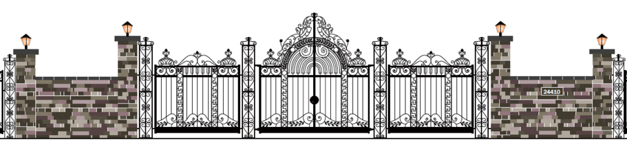 Metal Gates Fence Design